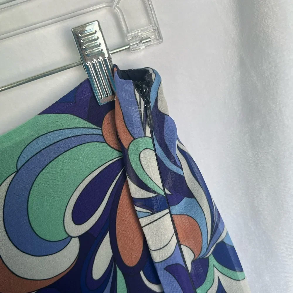 ASOS RUFFLE PRINT MINI SKIRT size 8 - Picture 8 of 11